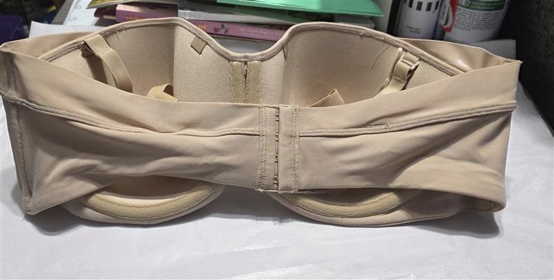 NWT Bali 36DD One Smooth U Strapless Multiway Smoothing Bra 6562 Beige #93752