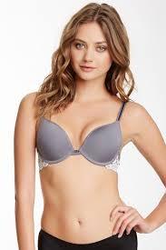 NEW Wacoal 38D Embrace Lace Push Up Bra 858191 Gray & White Floral #93783