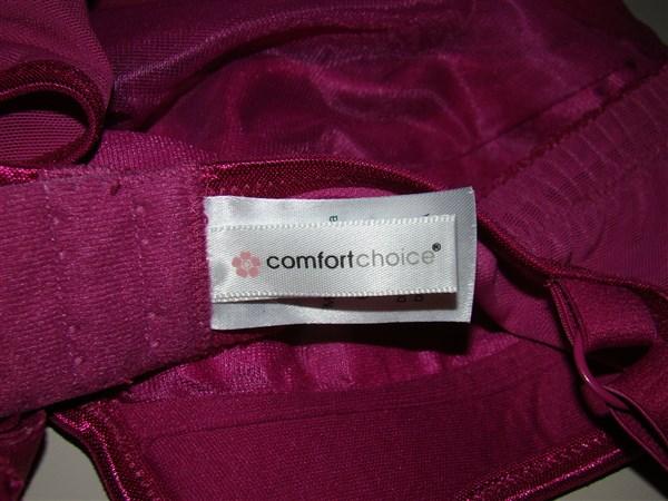 NEW Comfort Choice 44B Easy Enhancer Wirefree Allover Lace Bra Fuchsia #93792