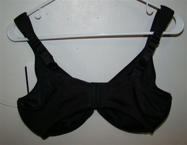 NWOT Bali 40DD Live It Up Underwire Bra 3353 Black #93814