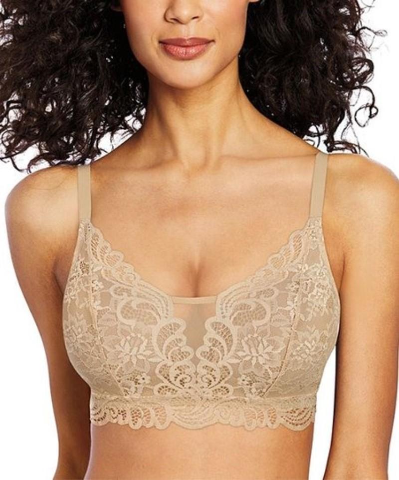 NWOt Bali 2XL Lace Desire All Over Lace Convertible Wirefree Bra DF6591 #93816
