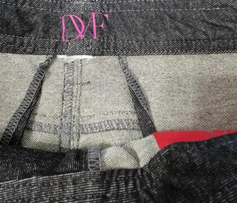 NWOTD Diane Von Furstenberg sz 6 Flat Front Stretch Skinny Jeans Pants 93973