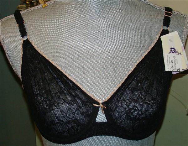 NWT b.tempt’d 34A Full Bloom Underwire Lace Bra 951133 Black #93999