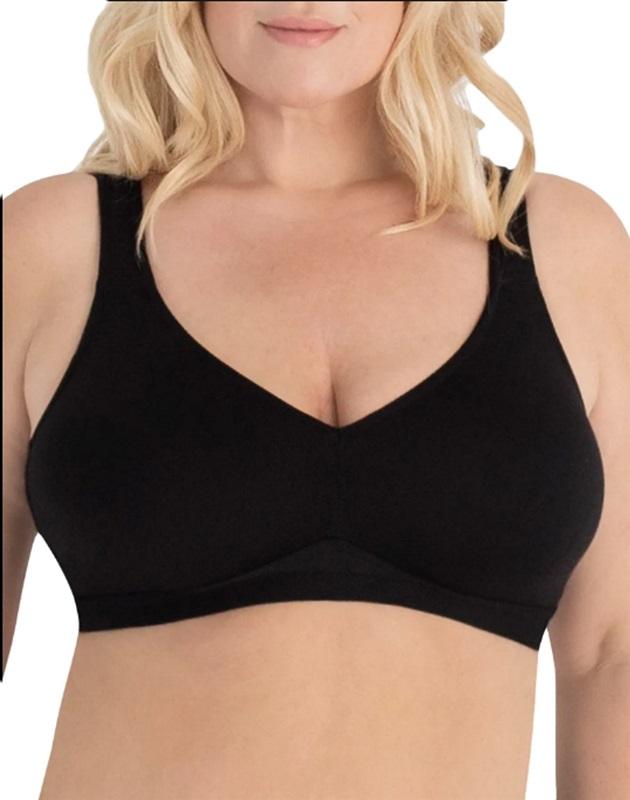 NWOT Leading Lady 46B The Claire Bra 5006 Wirefree Black 94058