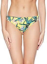 NWT Jessica Simpson Lanakai Yellow Palm S Modest Bikini Swim Bottoms #94102