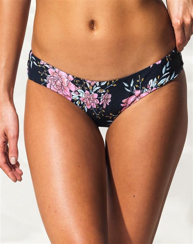 NWT BillaBong Lets Wander Hawaii S Navy Floral Cheeky Bikini Swim Bottoms #94107