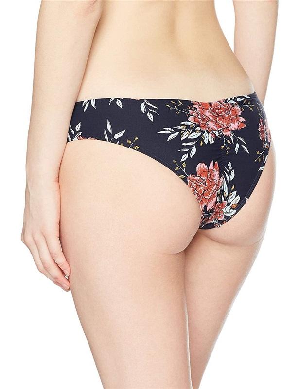 NWT BillaBong Lets Wander Hawaii S Navy Floral Cheeky Bikini Swim Bottoms #94107