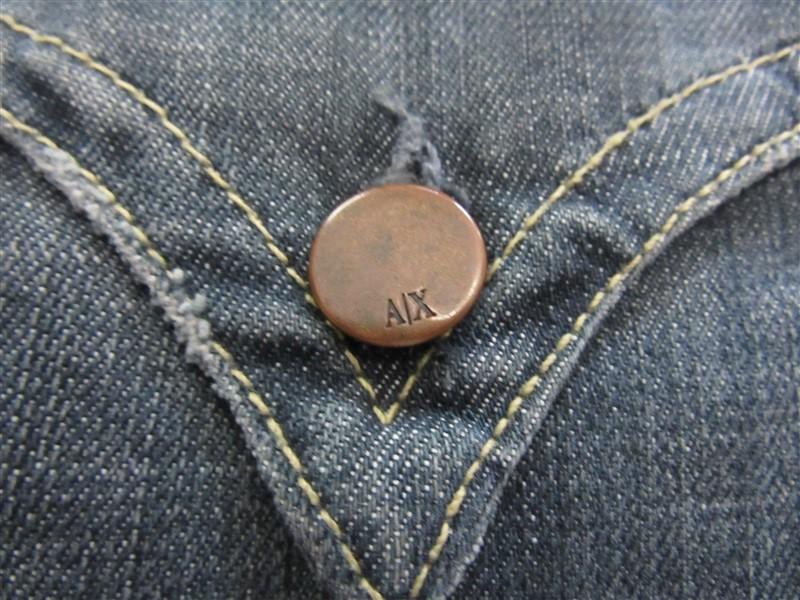 NWOT Armani Exchange SZ 27 Double Button Jeans 94112