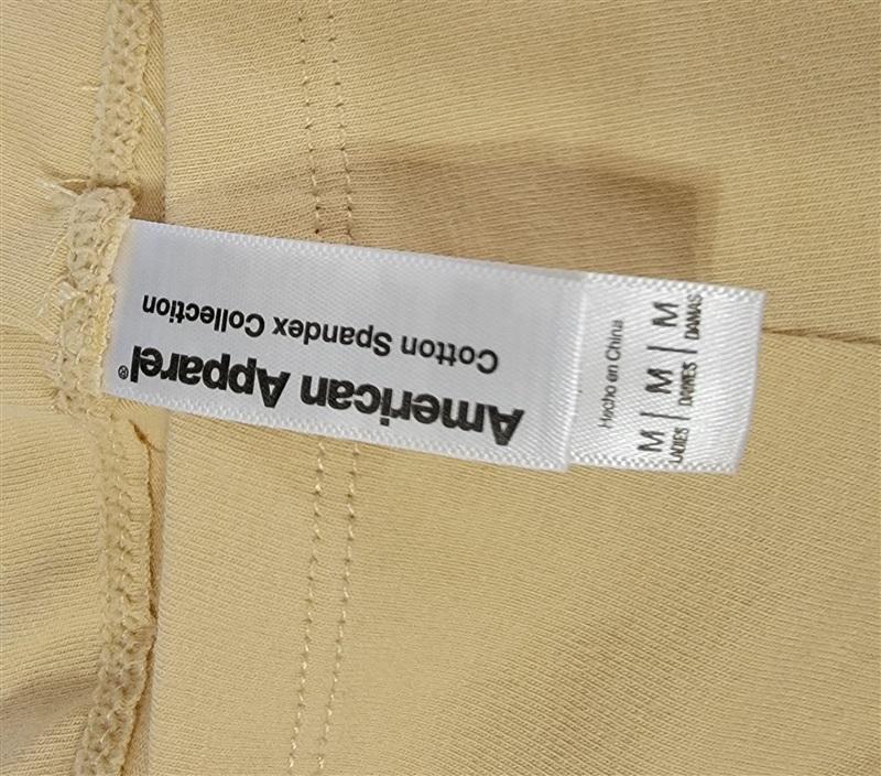 NEW 1pr American Apparel Boyshort Cotton Spandex collection Beige S 94148
