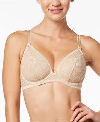 NWT Wacoal 34B Take the Plunge Lace Underwire Bra 851273 Beige #94154