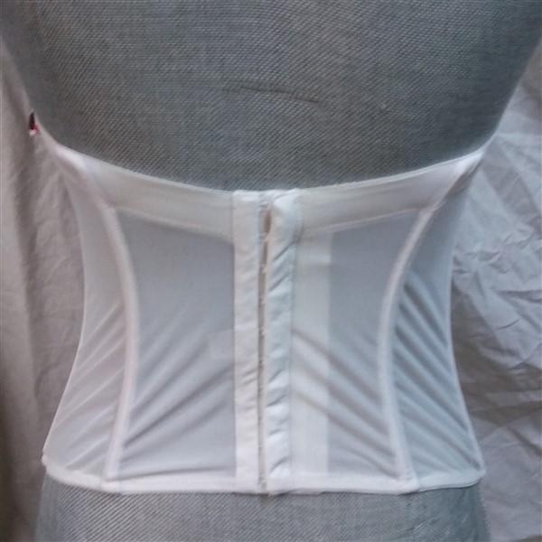 New Maidenform 34B Sexy Strapless Lace Push Up Bustier MFB100 White Blue #94169