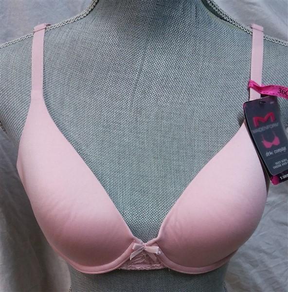 NWOT Maidenform 34C Comfort Devotion Embellished Demi Bra 9441 Pink #941777