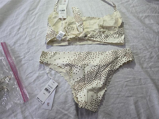 NWT Pilyq M City Of Stars Scoop Neck Halter Bikini Swim Set #94295