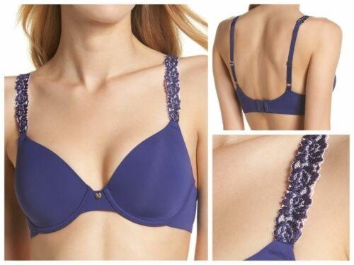 NWT Natori 32DD Rose Dream Custom Coverage Underwire Bra 731080 Purple 94300