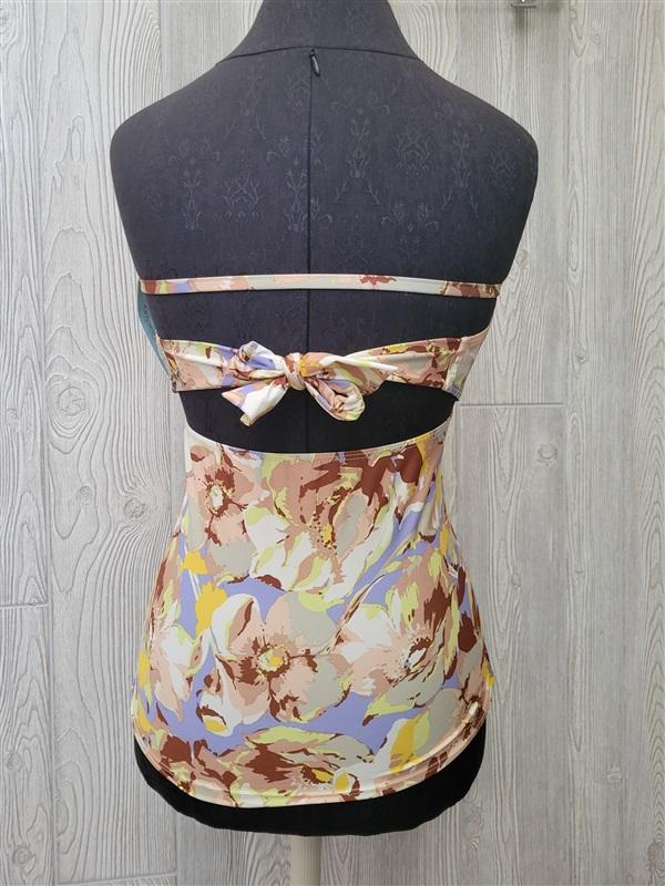 NWT Antonio Melani SM Tankini Top Floral Bandeau 94360