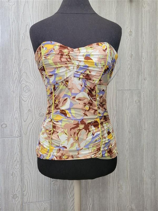 NWT Antonio Melani SM Tankini Top Floral Bandeau 94360