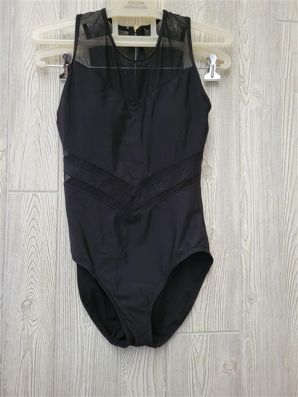 NWOT Aqua Green Black High Neck M Tank One-Piece Swimsuit #94395