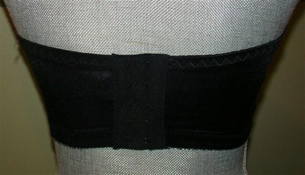NEW Glamorise Strapless Comfort Bandeau Bra 1800 Black 38 B/C/D #94402