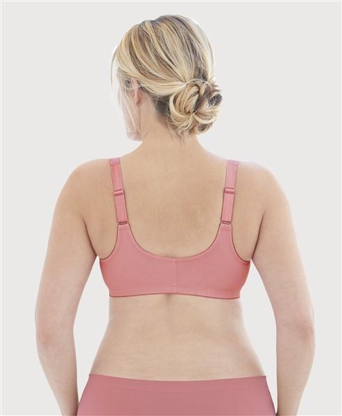 NWOT Glamorise Wonderwire Front Close Bra 9245 Pink 40G #94442