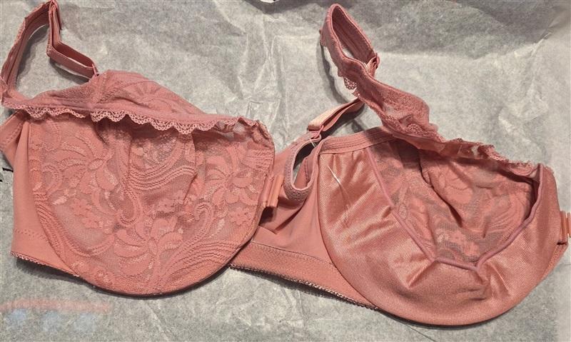 NWOT Glamorise Wonderwire Front Close Bra 9245 Pink 40G #94442