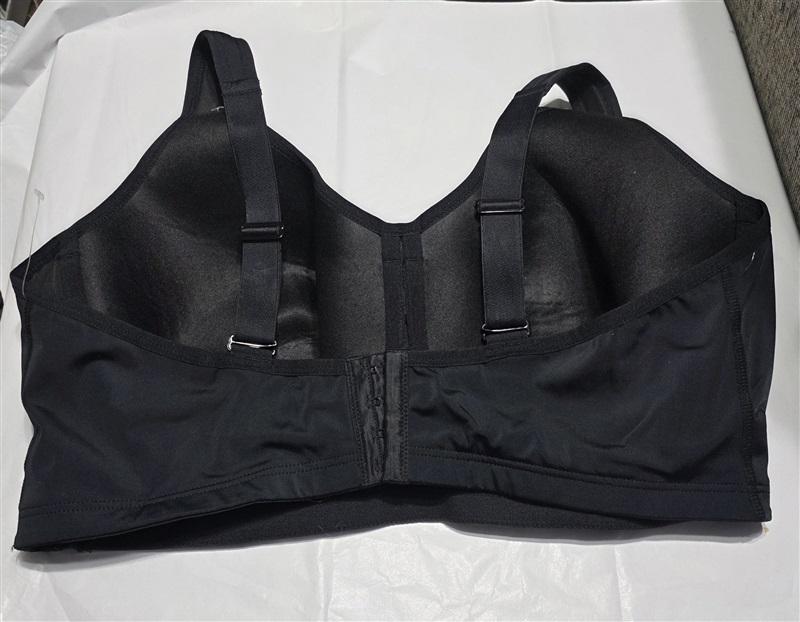 NWT BCG 44DD Training High Impact Support Underwire Sports Bra Black Grey #94522