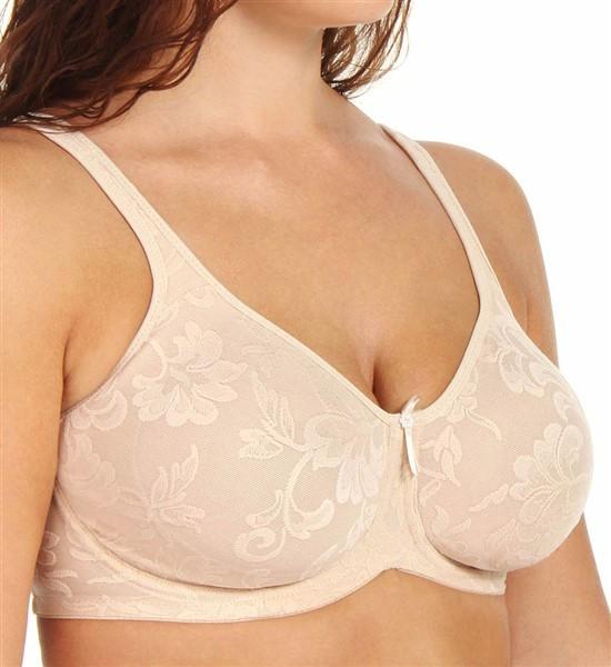 NWT Lunaire 34DDD Versailles Seamless Jacquard Underwire Bra 13211 Beige #94529
