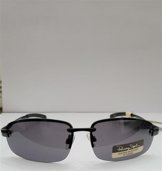 NWOT Panama Jack Linked Black Wrap Polarized Sunglasses #94681