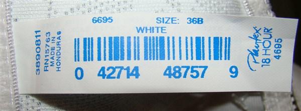 NWOT Playtex 36DD 18 Hour Comfort Strap Front Close Bra 4695 White 94687