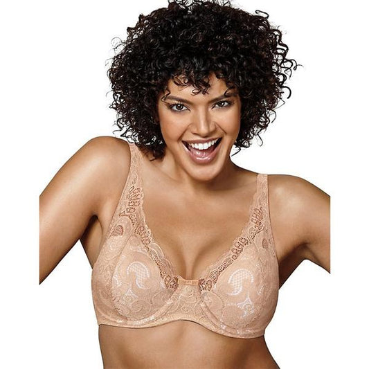 NEW Playtex 40DDD Love My Curves Lace Underwire Bra 4514 Beige 94697