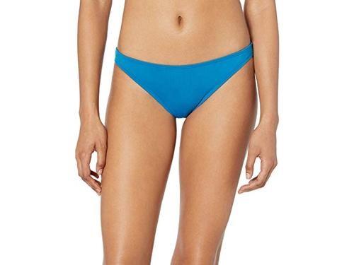 NWOT Roxy Beach Solids Blue Cheeky M Bikini Swim Bottoms #94749