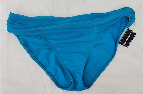 NWT American Living Ruffled Ocean Hipster Blue Bikini Swim Bottoms #94756