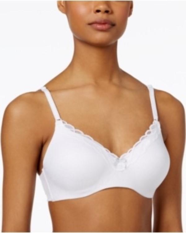 NWTD Maidenform 34D Comfort Devotion Ultimate Wirefree Lift Bra 9456 White 94774