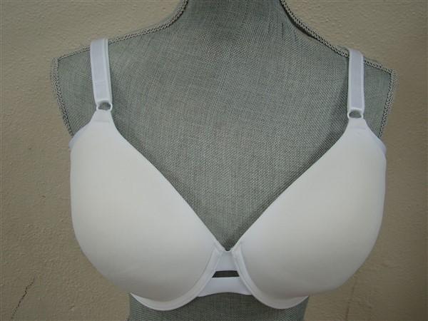 NWtD Warners 40D No Side Effect Underarm Smooth Underwire Bra 1356 White 94950