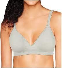 NWOT Hanes CustomFlex Fit Fuller Coverage Wirefree Bra HU08 2XL Gray 95023