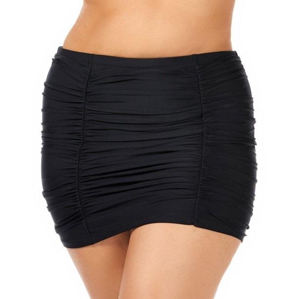 NWT Raisins 14W Curve Marrakesh Solids Costa Skirt Swim Bottom Black 95032