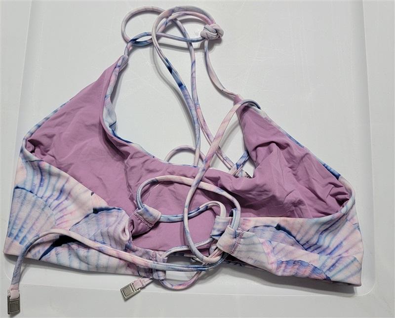 NWOT Dolce Vita Shell-ful Day Halter M Purple Bikini Swim Top #95036