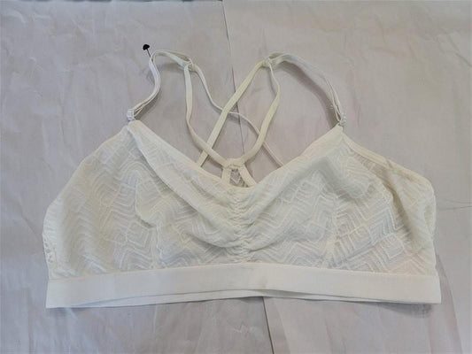 NWOTD Kensie M Chevron Lace Bralette Ivory 95047