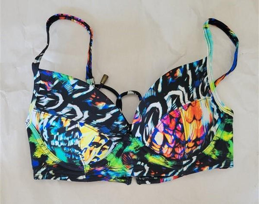 NWOT Rachel Roy Make Sense S Underwired Halter Bikini Swim Top #95088
