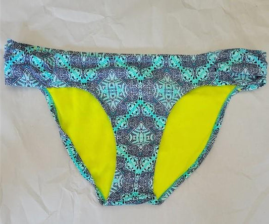 NWOT Jessica Simpson Tribal Teal Cheeky S Bikini Swim Bottoms #95092