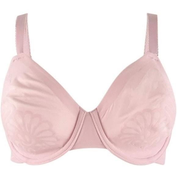 NWT Bali 40DDD Beauty Lift Natural Lift Underwire Bra 6563 Pink #95104