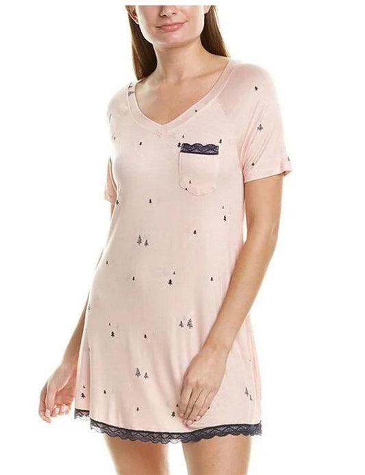 NWT Honeydew S Super Chill Sleepshirt Twinkle Tree Peach Nightgown #95122