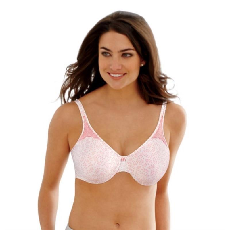 NWOt Bali 42DDD Passion Comfort Minimizer Bra 3385 Peach Floral #95217