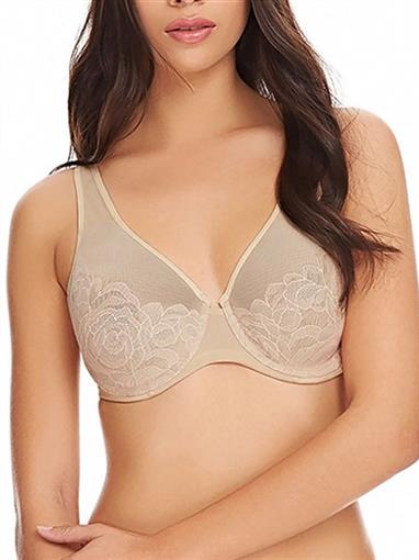 NWOT Wacoal 34DD Stark Beauty Underwire Bra 855225 Beige #95239