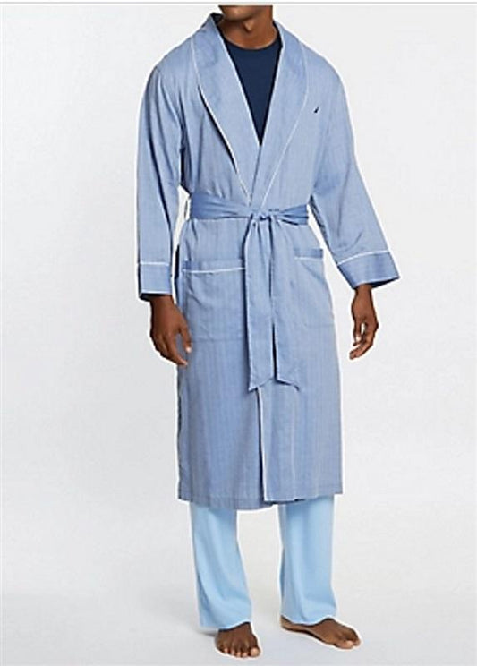 NWOTD Nautica Woven Herringbone Robe 905016 Men's L/XL 95249