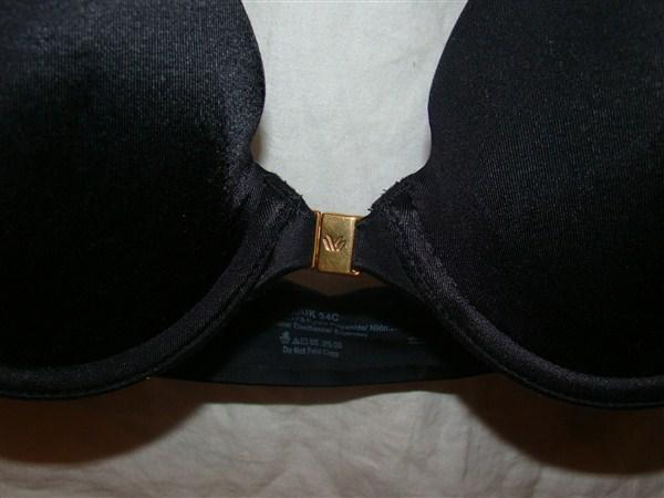NWOT Wacoal Front Close Bra 32DD Black Soft & Seductive 853108 #95284