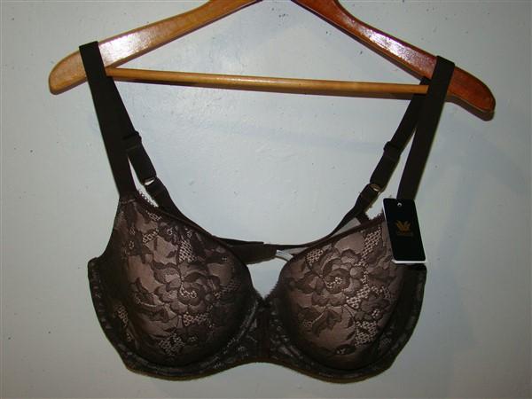NWOT Wacoal 32D Lace Finesse Contour Bra 853201 Brown #95298