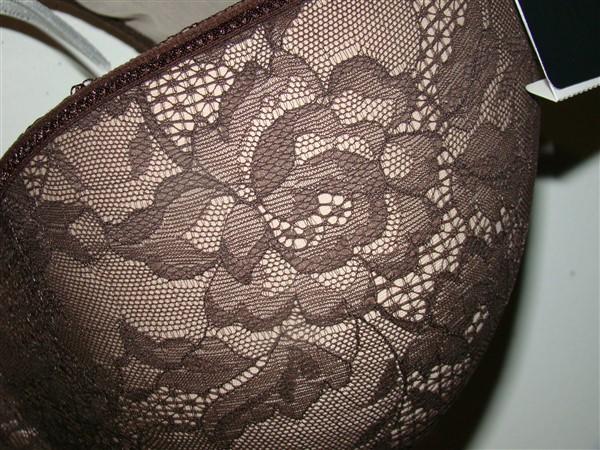 NWOT Wacoal 32D Lace Finesse Contour Bra 853201 Brown #95298