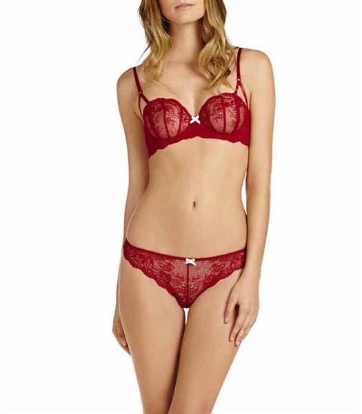 NWT Heidi Klum 32C Intimates Odette Underwire Bra H20-1119 Red #95312