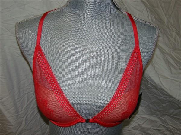 NWT Calvin Klein 32C Sway Memory Touch Push Up Racerback Bra QF1477 Melon #95335