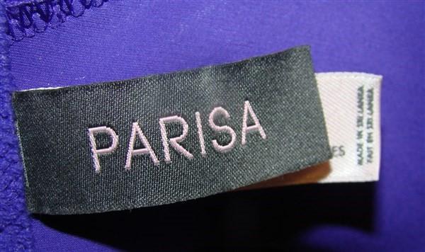 NWT Parisa 32DD Body Veil Push Up Plunge Bra PT1042 Purple 95346